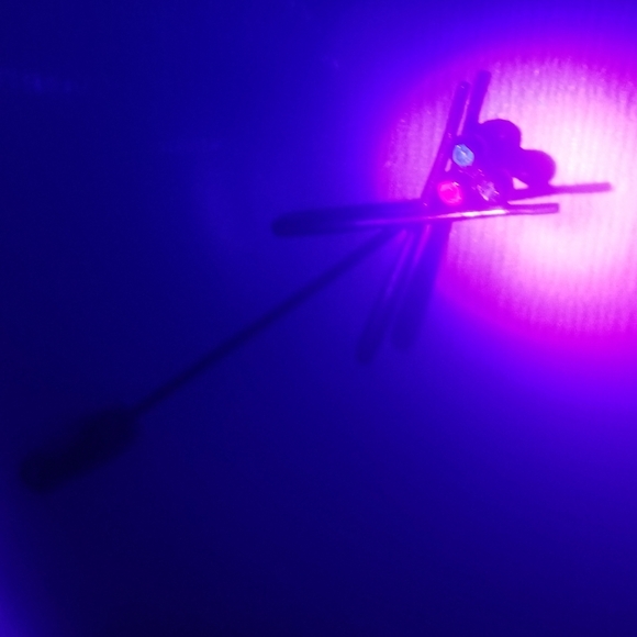 Real gemstones, rare billiards vtg or antique stick pin - Picture 5 of 7